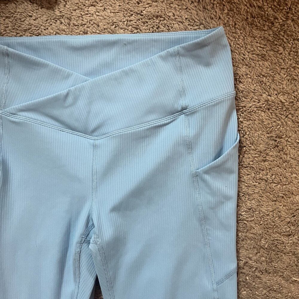 Fabletics Flare Ribbed Crossover Pants - Picture 3 of 4